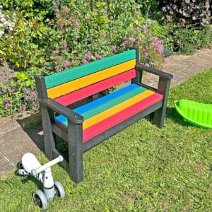 Children's Iguana Seat in Rainforest colours made from Recyled Platic waste by TDP 2