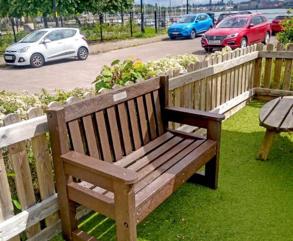 Recycled Plastic TDP Dale bench Preston Marina