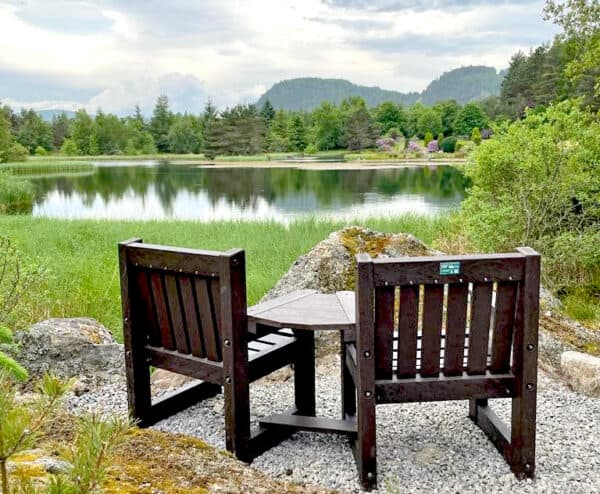 Tea for Two TDP seat made from Recycled Plastic at Glen Nairn