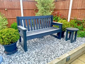 TDP Recycled Plastic Dale Bench in Back