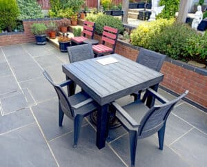 TDP Recycled Plastic Middleton table in Black