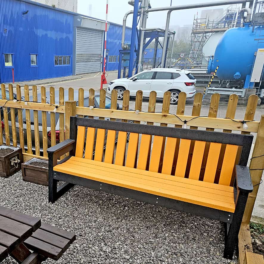 TP Recycled Dale bench in Orange