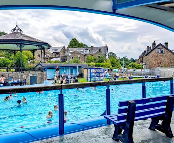 TDP Recycled Peak Bench in blue